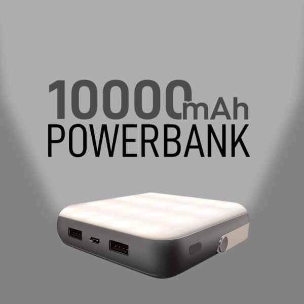10000mAH Power Bank in Black Colour