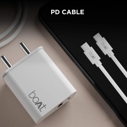 boAt 22.5W Wall Charger With PD Cable