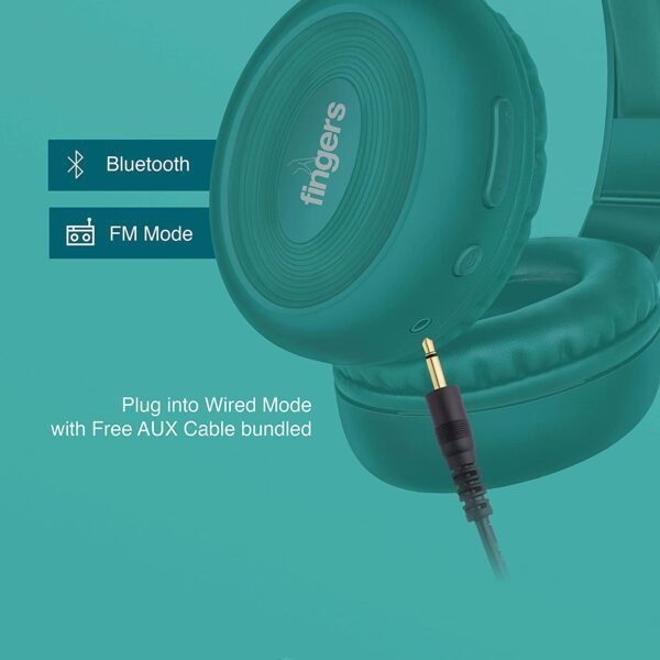 FINGERS Rock-n-Roll Lounge Wireless On-Ear Bluetooth Headset with Mic