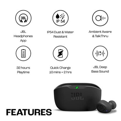 jbl wireless earbuds features
